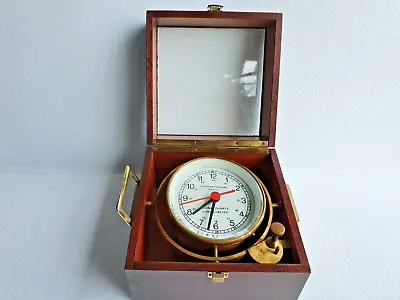 Vintage Marine Quartz Chronometer Wempe Cronometerwerke Werke • £798.89