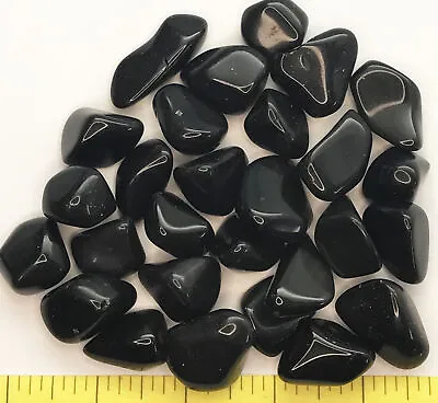 OBSIDIAN Rainbow Medium ( 3/4  To 1 ) Polished Volcanic Glass  1/2 Lb • $18.80