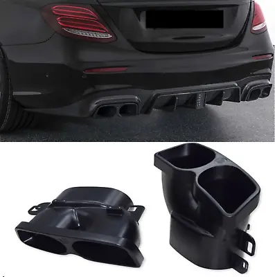 Exhaust Tip Brabus Style Black For Mercedes W205 W212 W222 W204 W207 C E S • $545