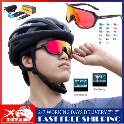 Kapvoe Polarized Cycling Sunglasses Baseball Sports UV400 Glasses Night Riding • $24.74