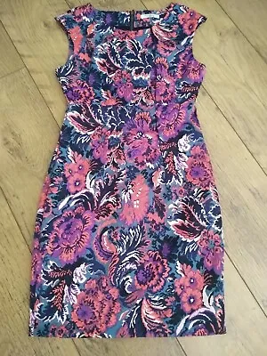 Darling London Dress Floral Tapestry  Size UK 8 Sleeveless Pencil Lined VGC  • £9.99