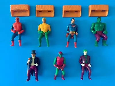 Mego 1975 Pocket Heroes Lot Of 7 Joker Green Goblin Spiderman Aquaman Hulk • $295