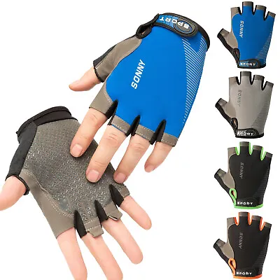 £6.35 • Buy Fishing Silicone Gloves Fingerless Men Gloves UV Sun Protection Ladies Gloves