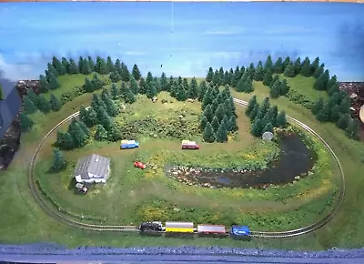 Z Scale Layout 22  X 32  Scratch Built Diorama • $150