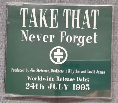 Take That - Never Forget - Rare Promo CD • £4.99