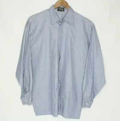 Versace Classic V2 Men's Long Sleeve Striped Button Shirt Size L 100% Cotton • $27.98