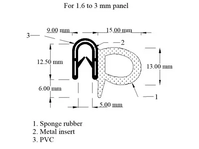 Fits Morris Minor  / 1000 / Traveller Door & Boot / Universal Door Seal  /  • $6.73