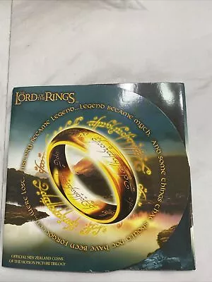 2003 New Zealand Lord Of The Rings One Dollar Three Coin Set In Card Pack • £25