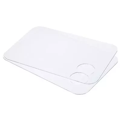£14.13 • Buy 2Pcs Acrylic Paint Tray Palette Rectangle Pallet Painting With Thumb Hole Clear