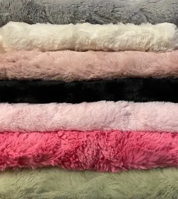 $15.99 • Buy Textured Faux Fur Minky Fabric 62  Wide
