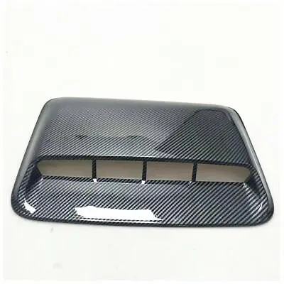 Car Glossy Carbon Fiber Look ABS Air Flow Intake Hood Scoop Vent Bonnet Cover • $32.89