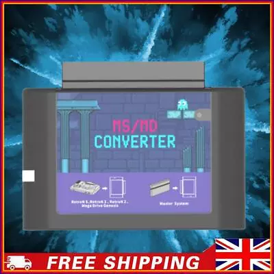 MS To MD Game Card Converter Game Video Cassette For Master System For Megedrive • £9.95