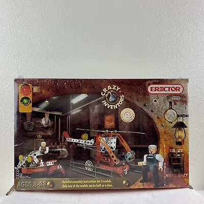 ERECTOR Crazy Inventors THE BAT Motorized Build Set #6651 Mecanno New Sealed • $74.95