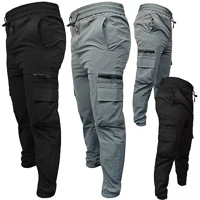 Men Water Resistant Tactical Trousers Hiking Outdoor Fishing Walking Combat Pant • £14.99