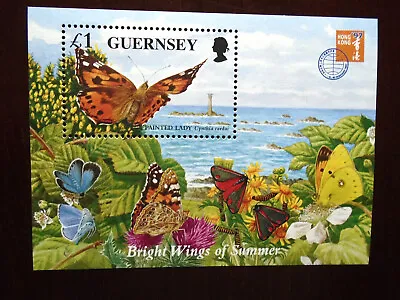 £0.45 • Buy Guernsey  1997 MNH Butterfly M/s