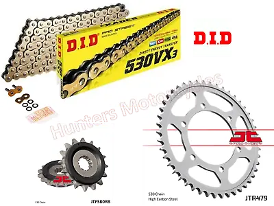 Yamaha YZF-R6 2003 2004 2005 DID Gold X-Ring Chain And JT Quiet Sprocket Kit • $133.02