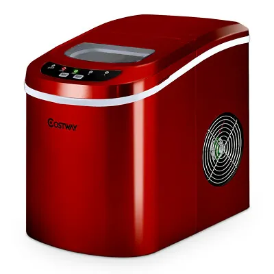 Mini Portable Counter Ice Maker Machine Scoop Chill Cubes Bucket Freeze Bar Cool • $215