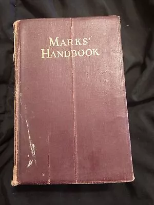 Mechanical Engineers Handbook Marks Handbook 1941 Textbook Edition 4th Edition • $13.99