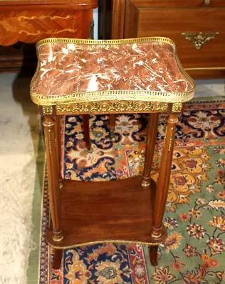 French Antique Walnut Wood Louis XVI Small Side Table • $1250