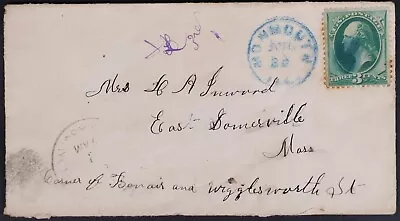 MayfairStamps US 1880s Iowa Monmouth To East Somerville MA Cover Aaj_35851 • $1