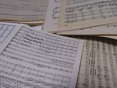 £8.50 • Buy 800g  Vintage Sheet Music Paper, Decoupage, Art Projects, Crafting, Shabbychic