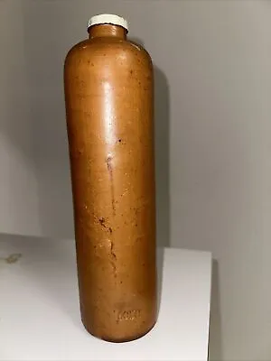 Vintage Genever Gin Light Brown Clay Bottle Wynand Fockink Amsterdam Decor • $20