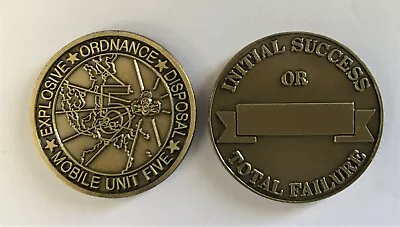 Navy EOD Mobile Unit Five MU5 Challenge Coin No Color (Bomb Squad NYPD HAZMAT) • $9.99