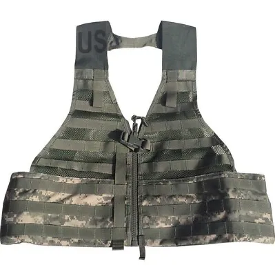 US Military ACU FLC Fighting Load Carrier LBV Tactical Vest Camo MOLLE NICE • $14.78