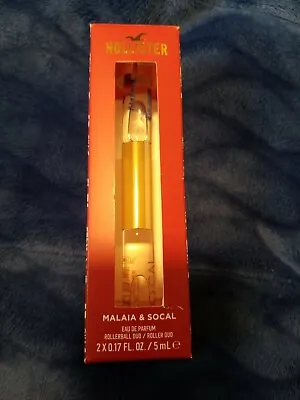 Hollister MALAIA & SOCAL ROLLERBALL Perfume 2 X 0.17 Oz / 5mL / NEW • £11.40