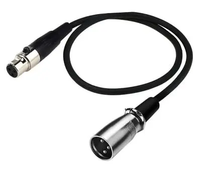 Mini XLR Female To 3Pin XLR Male Audio Microphone Cable - 1.5M • £9.95