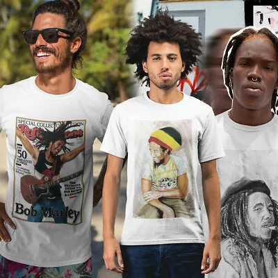 Bob Marley Inspired Reggae T-Shirt Jamaican Ragga Superstar COTTON S M L XL • £9.49