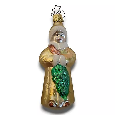 Old World Christmas Inge Glas Christmas Ornament Germany Vintage Girl Gold • $19.99