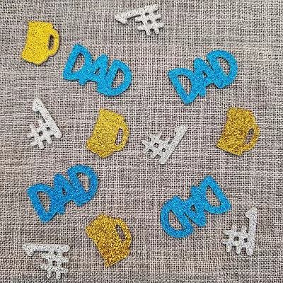Birthday #1 Dad Table Confetti Decorations Sprinkles Glitter D/S  • £3.99