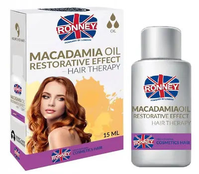 RONNEY Macadamia Oil Restorative Effect Hair Therapy 15ml • £3.99