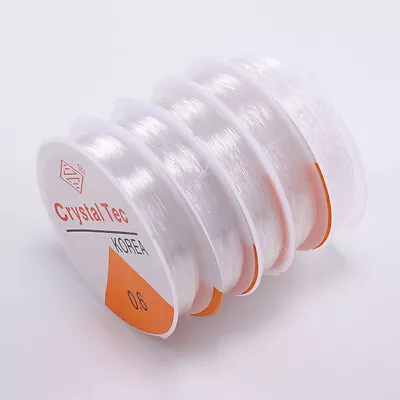£2.39 • Buy 1Roll Crystal Elastic Line Beading Cord DIY Jewelry Making String Thread 0.5-1mm