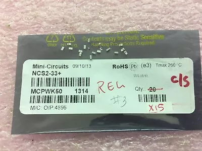 (15 Piece Lot) Ncs2-33+ Mini-circuits Rf Transformer Surf Mt Rohs • $10