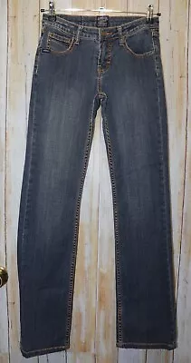 Womens Prefaded Cowgirl Up Bootcut Jeans Size 0 X 34 Very Good • $11.24