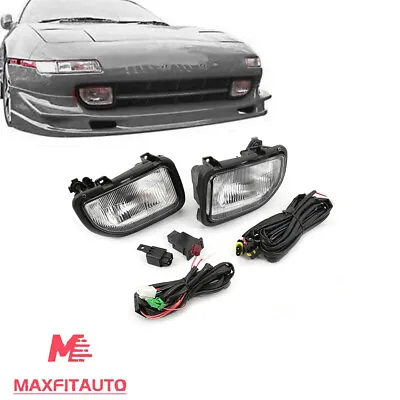 Fit 1991-1995 Toyota MR2 Front Driving Fog Light W/ Harness And Bulbs Clear Pair • $43.99