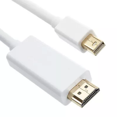 10ft Mini DisplayPort DP To HDMI Converter Adapter Cable Fits Thunderbolt IMac • $8.76