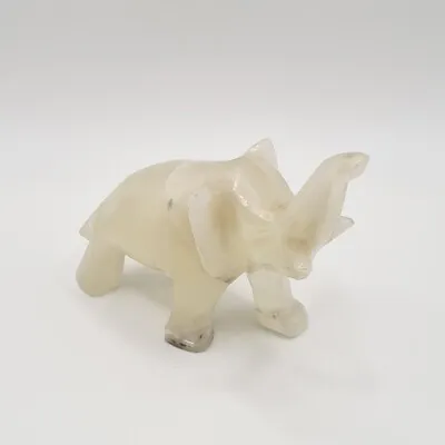 Elephant Ornament/figurine/ Paperweight Stone Onyx Marble. • £4.95