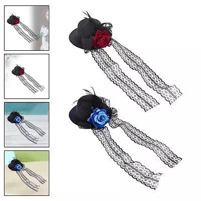 Steampunk Mini Top Hat Hair Accessories Hairpin Hair Clip For Masquerade • $10.28