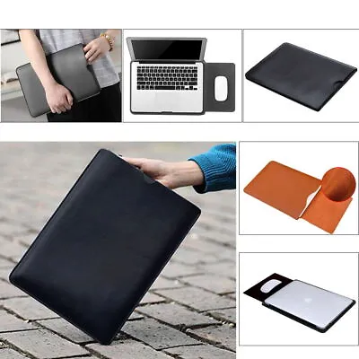 Slim Sleeve Leather Laptop Bag Case Fit Apple IPad Macbook Pro Air 13 14 15 16'' • £8.92