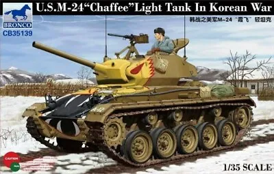 Bronco Models CB35139 1:35 U.S. M-24 Chaffee Military Tank Model Kit • $39.99