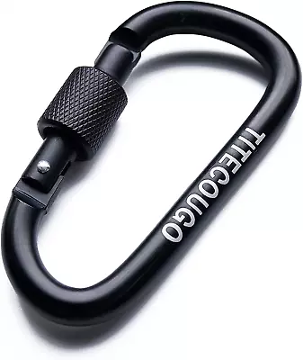 £3.83 • Buy TITECOUGO Aluminum Alloy D-Ring Locking Carabiner Key Chain Clip Hook Multiple