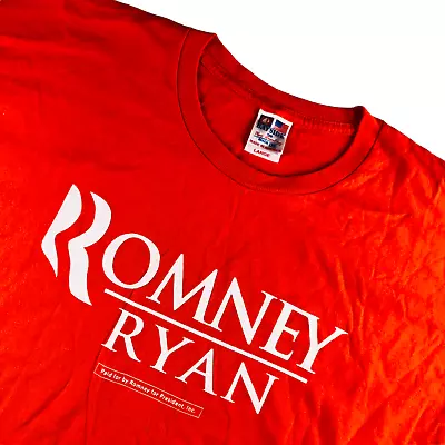 2008 Romney / Ryan Men's Campaign T-Shirt Orange • Large • $15.79