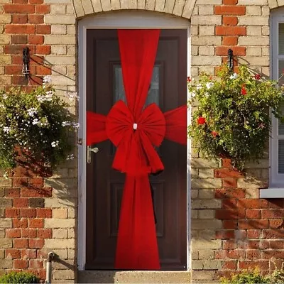 Extra Large Christmas Bow Tie Elegant Door Decoration Traditional Bow • $23.65