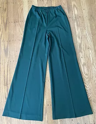 1960s Womens Chatham Wide Leg FLARE Polyester Pants/elastic HIGH Waist/26-7” • $45