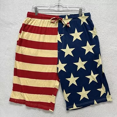 Under Disguise Soft Cotton Lounge Shorts Men’s Size L - American Flag 13” Inseam • $17.99