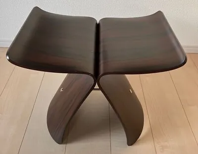 Tendo S-0521 RW-ST Chair Butterfly Stool Rosewood Sori Yanagi Design Brown New • $493.89