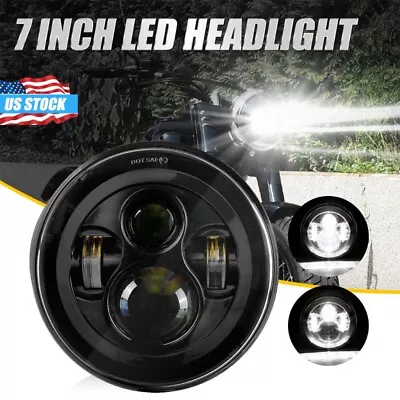 7  Inch LED Headlight Hi/Lo For Yamaha Road Star Midnight Silverado XV 1600 1700 • $33.99